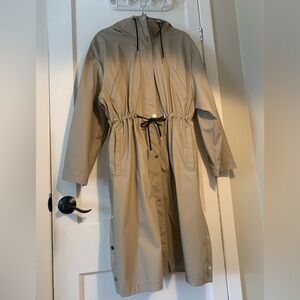 Only Cinched-Waist Anorak w/ Hood SZ M